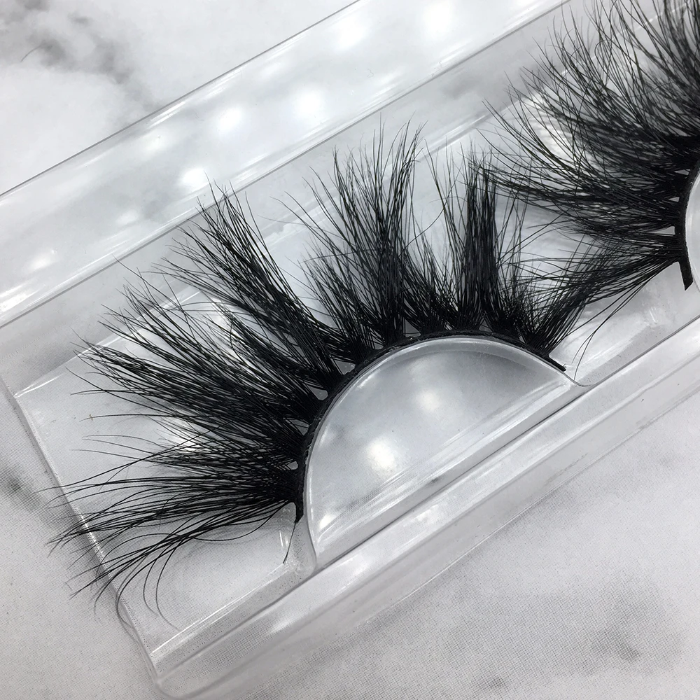 

Wholesale 25mm mink eyelashes vendor premium 3d mink lashes 25mm fluffy mink lash with customize own brand box, Natural black