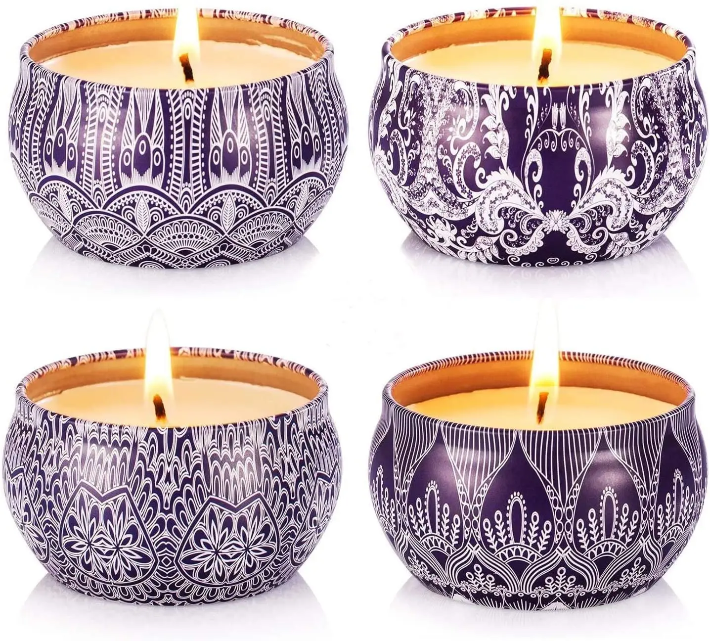 

2022 Tabletex Citronella Candle Gift Set 4 Pack Soy Wax Candle Home Decor