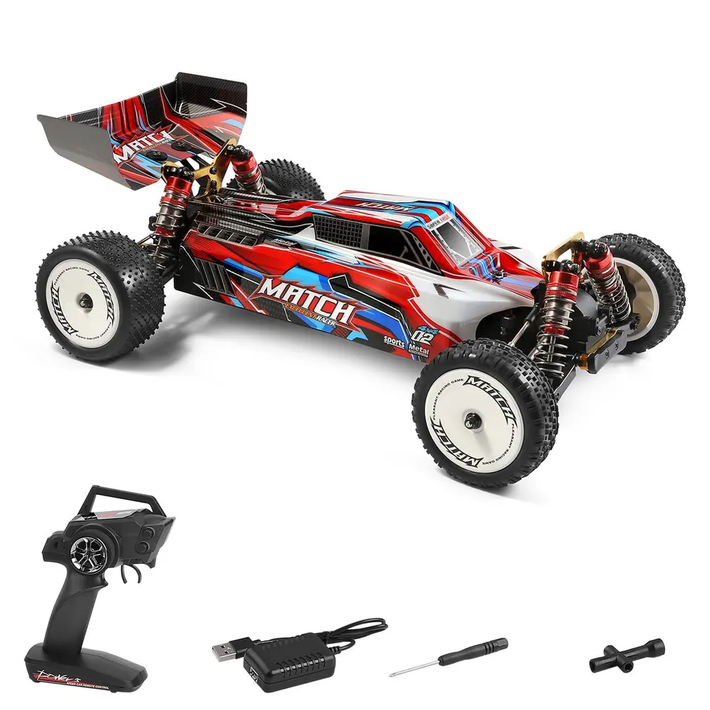 

Hot New Wtoys 104001 Rc Car 45km/H 1:10 Scale 4WD Drive Off-Road Car 2.4G Radio Control Remote Electric RC Cars Toys Vehicle, Red