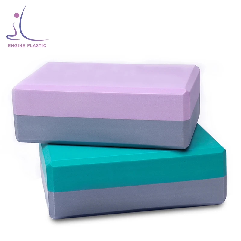 

Amazon Hot Selling Non-Slip Custom Print Private Label Natural EVA Double Layer Foam Yoga Block