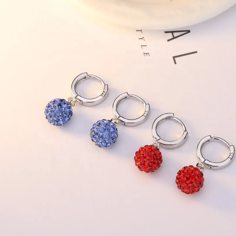 

Wholesale European Fashion Woman Girl Party Wedding Gift Blue Zircon Drop Earrings