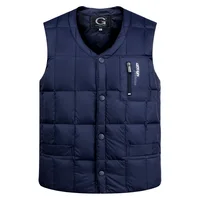 

Heated Doudoune Homme Sans Manche Ultra Light Down Vest Jacket Sleeveless Winter Coat