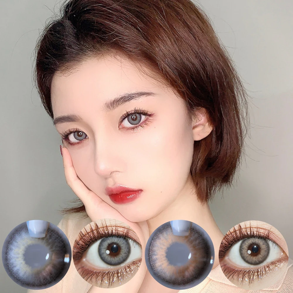 

Lens Eye Color Contact Lenses Brown Gray Black Pupils Natural Colors Daily Use Colored Lenses For Eyes For Party 1 Pair 2 Pieces