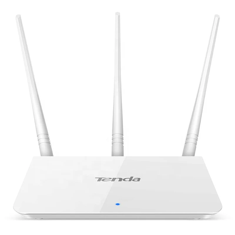 

Easy Setup Tenda F3 wireless Router Modem 300Mpbs High Range 3*Antenna Repeat Signal Coverage English Firmware, White