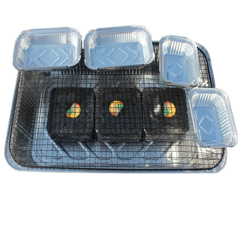

Aluminum barbecue instant grill disposable bbq grill in foil tray