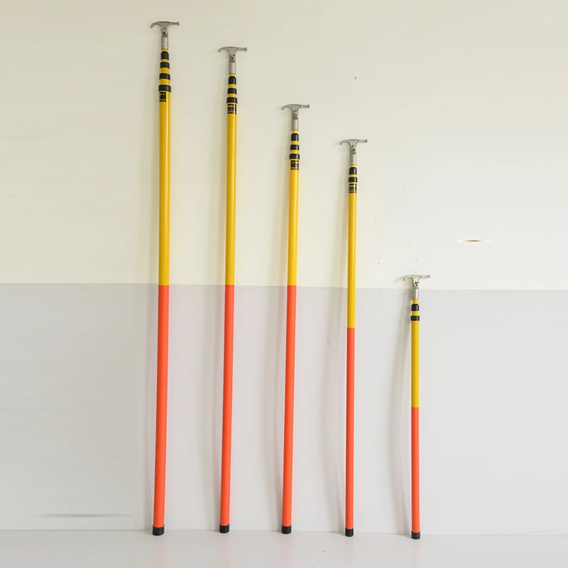 

High Quality Telescopic Fiberglass Electrical Hot Sticks High Voltage Telescopic Hot Stick Insulated Operating Lever