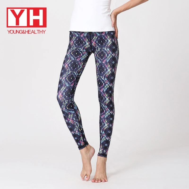 

Fashionable Hip Lifting Running Printed Women Legging Yoga Pants