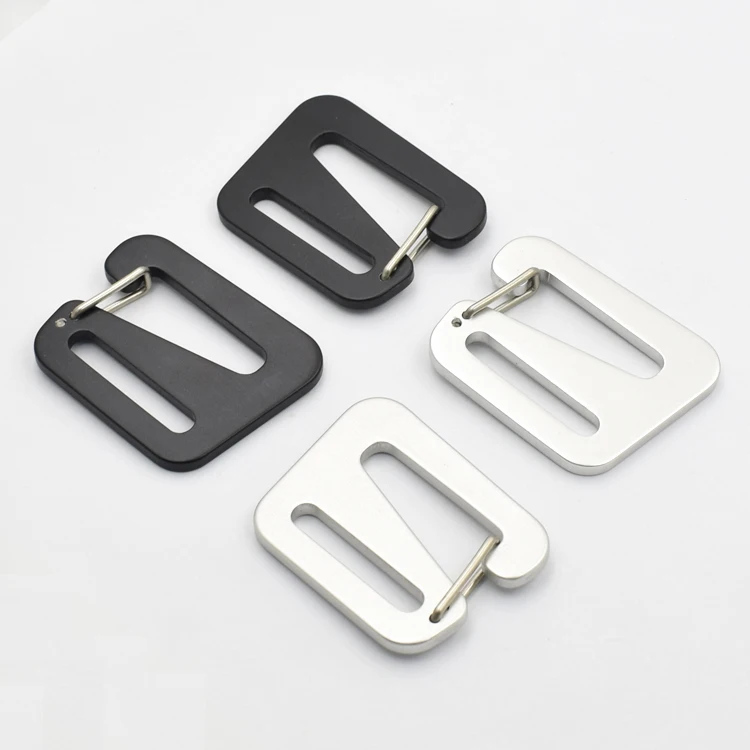 

custom snap aluminum webbing buckles adjustable spring buckle for belt, Customized