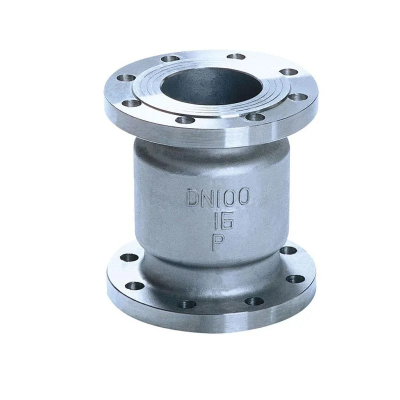 

RTS H42w-16P Stainless Steel 304 Flange Vertical Check Valve , Flange Vertical Lift type Check Valve, Silver