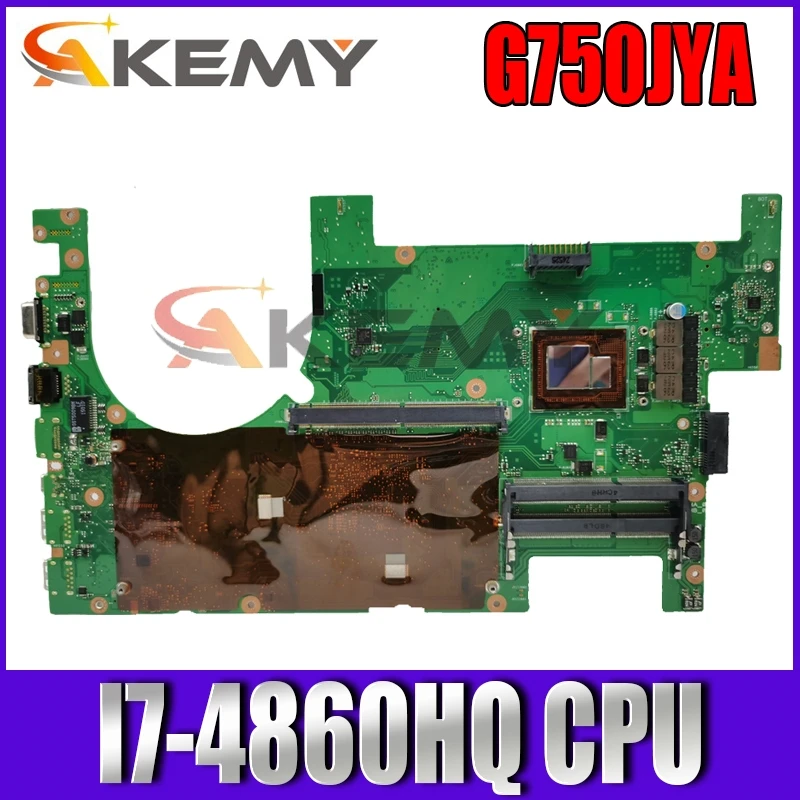 

G750JYA 2D interface I7-4700HQ CPU mainboard For ASUS G750JZ G750JY G750J laptop motherboard 60NB04K0 100% Tested free shipping