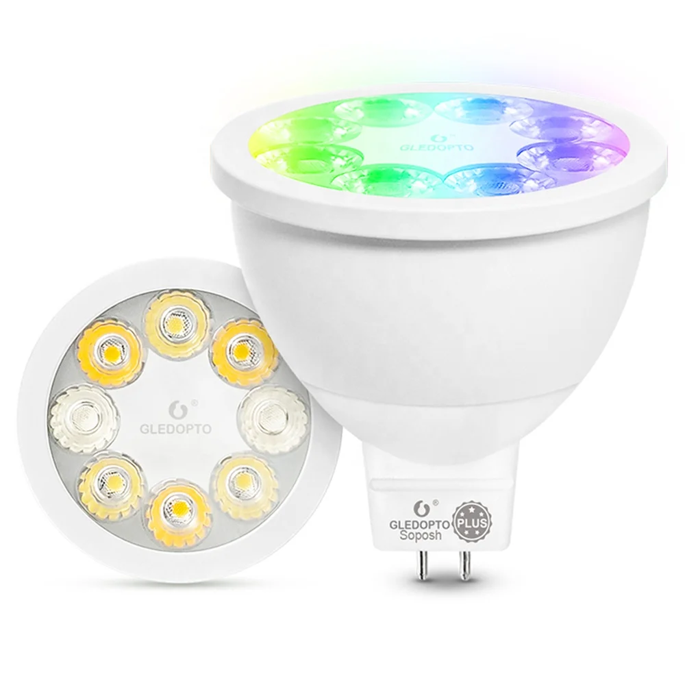 16 Million Colors And Warm-to-cool Light Changeable LED Spot GU 5.3 Smart Bulb Away-from-home App Control GU 5.3 Bulb ZigBee