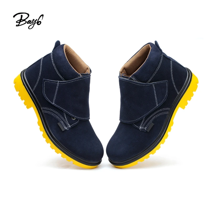 

New Styles Genuine Leather Sparkproof Welding Mens Work Safety Boots