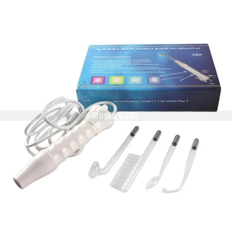 

Mini portable 4 in 1 handheld electrotherapy skin care galvanic wand high frequency facial machine