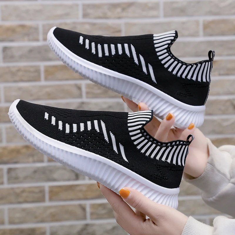 

New arrival lightweight flat women casual sports shoes ladies sneakers women, Optional