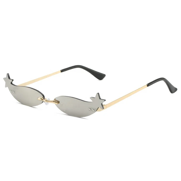 

Wholesale Mens Ocean Slices Designer Sunglasses Authentic Shades Logo Dance Party Little Star Funny Sunglasses