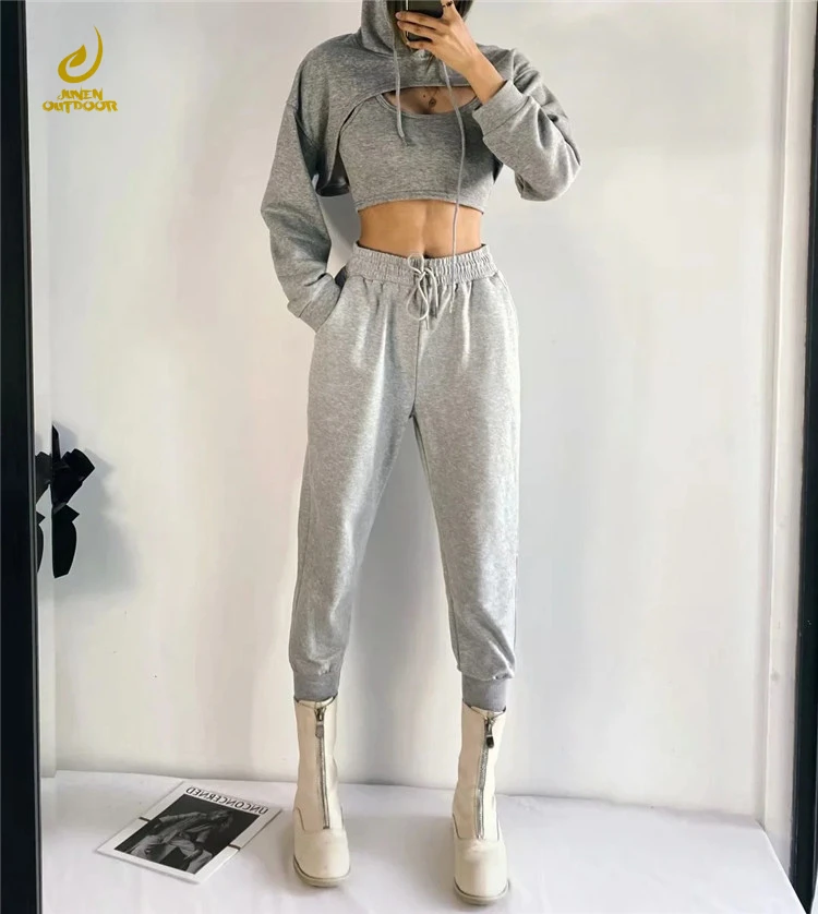 

Women Sweatpants High Waist Terry fabric Loose Casual Pants Joggers Trousers 100% Cotton Pure Color High Waist Drawstring Pants, Custom color