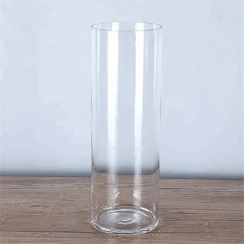 

wholesale round cheap clear cylinder glass vase, Clear transparent