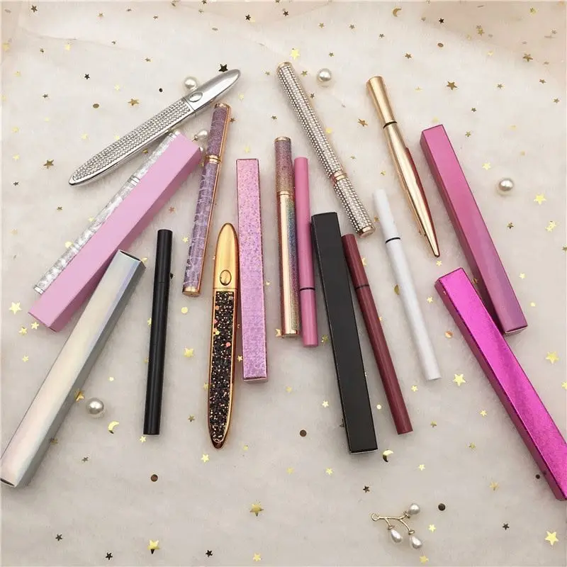 

Private Label Dimond Bling Shine Strong Hold Super Non Dizzy Waterproof Liquid Color Adhesive Eyeliner Pen, Magnetic eyeliner