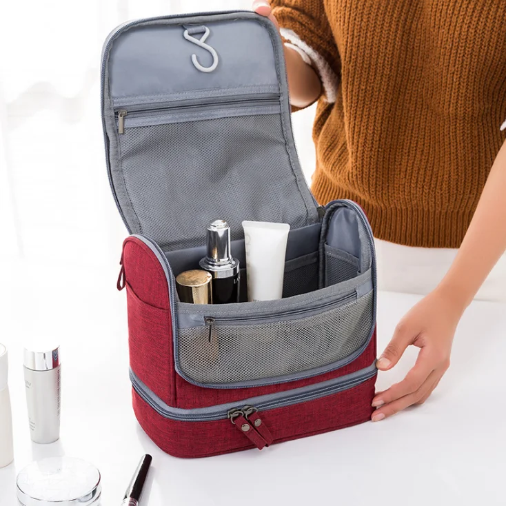 New Portable Cosmetic Bag, Waterproof Oxford Cloth Cosmetic Storage Bag