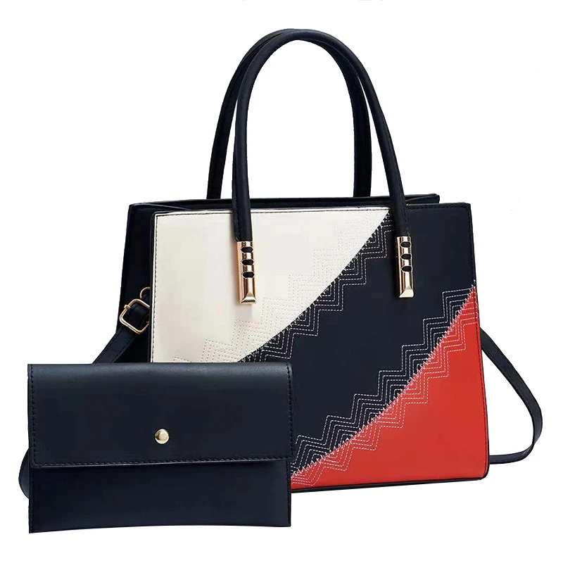 

DL096 35 Brand designer women's bags fashion stitching handbags ladies shoulder bags wholesale handbags hand bags, Black....