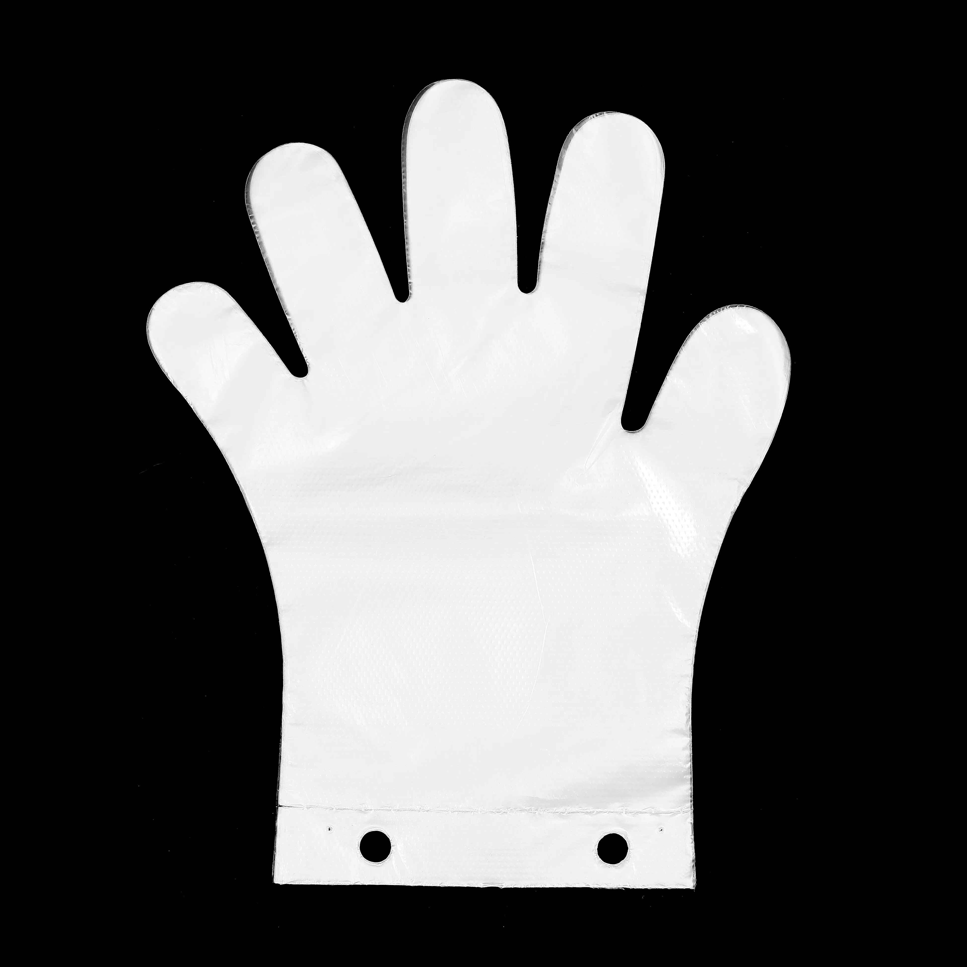 

Pe special structure double hole can be directly worn convenient disposable gloves