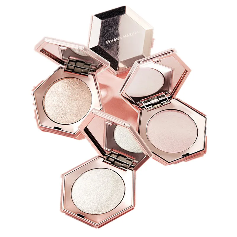 

luxury vegan highlighter powder pressed highlighter private label makeup highlighter, Multi-colored