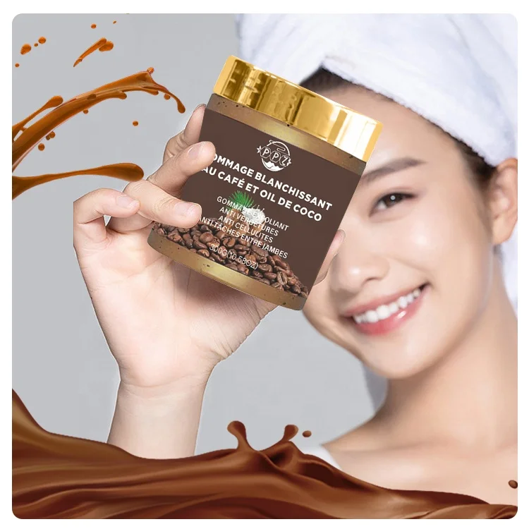 

Lidercare Canton Fair Private label nature organic vegan whitening coffee body scrub