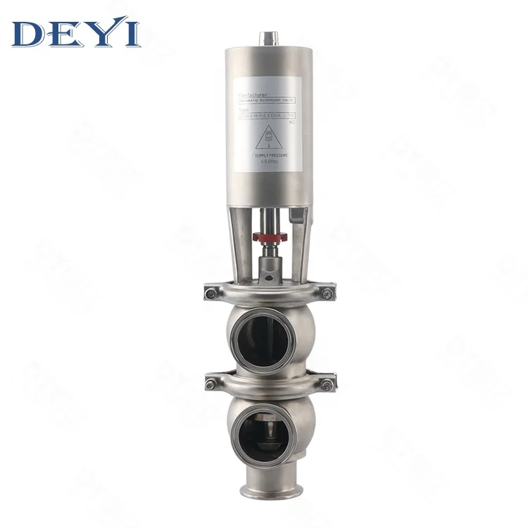 

1.5" Sanitary Stainless Steel Pneumatic Reversing Valve 21 model