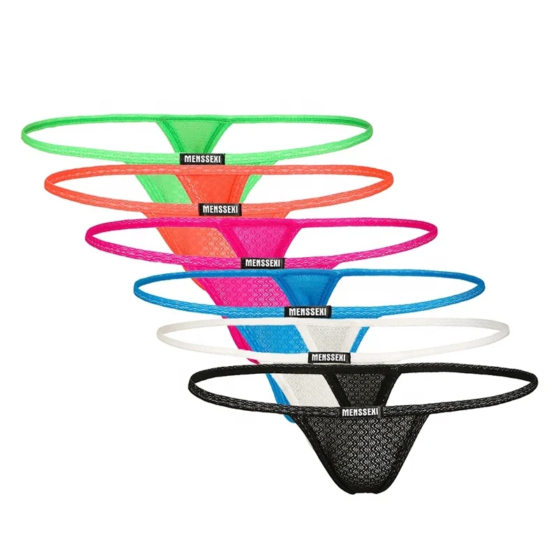 

MENSSEXI Underwear Lace for Men Sexy Mini Thongs G String Hot Sale Low MOQ 885