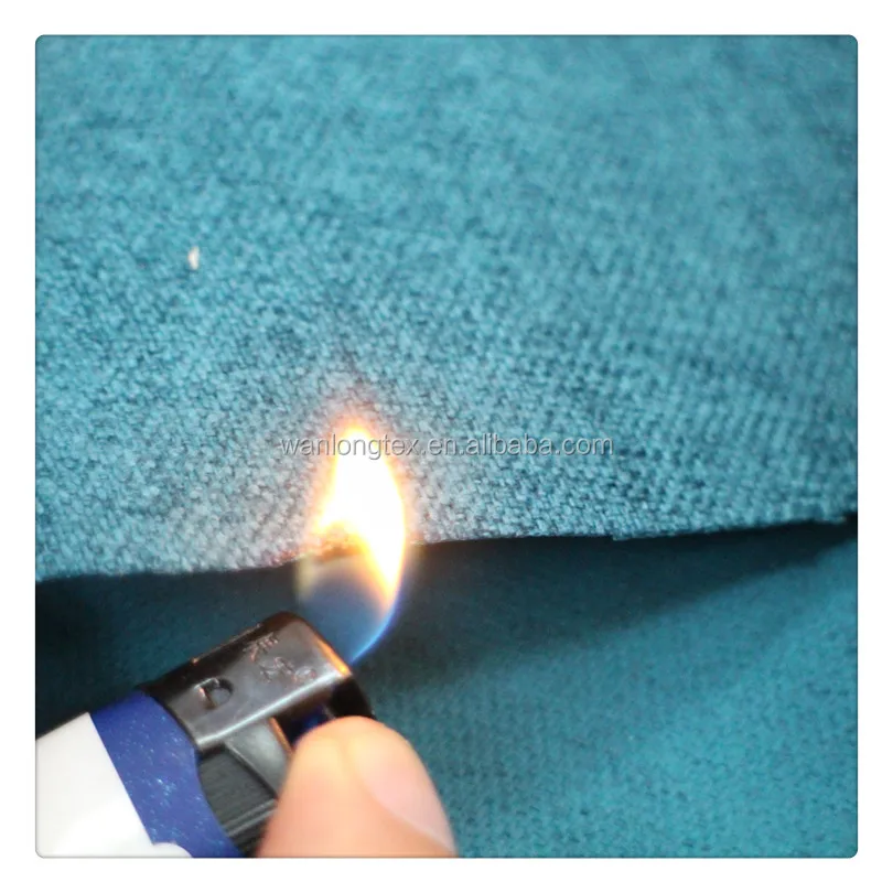 Bs5852 Flame Retardant Fireproof Woven Polyester Upholstery Fabric