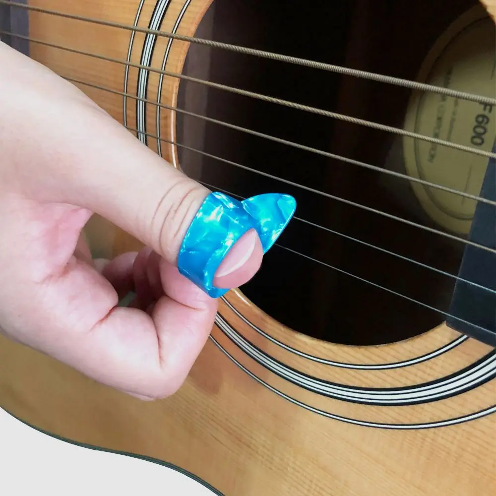 

High Quality Thumb Finger Guitar Pick Celluloid Mediator for Acoustic Electric Guitarra