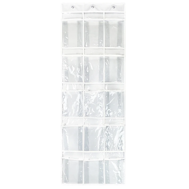 

Simple Houseware 15 Pockets Crystal Clear Over the Door Hanging Pantry Organizer Waterproof PVC Door Hanging Organizer Storage