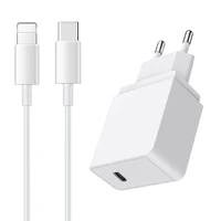 

2020 new arrivals USB Type C Wall Charger 18W PD Charger adapter and Cable for Phone 11