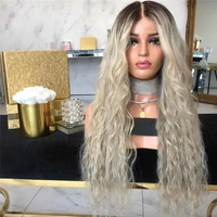 

Partschoice Wholesale Virgin Synthetic Hair No Lace Front Wigs ,Virgin China Synthetic Hair Wig,Long Grey Synthetic Hair Wig