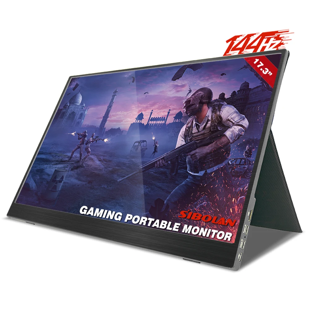 

17.3 inch computer screen usd 3.1 gaming dual light 144Hz 3ms response time led extend ips portable monitor