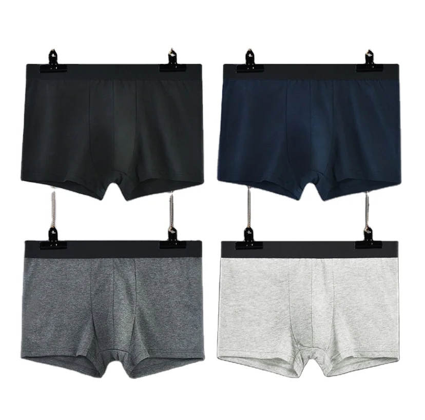 

Cheap Soft Oem Customized Plus Size Underwear Boxer Briefs Men Cotton