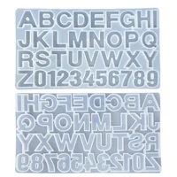 

Letter Number Alphabet DIY Silicone Casting Mold Epoxy Resin Mold for Personalized Keychain Jewelry Pendant
