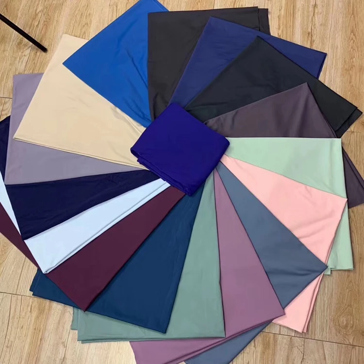 New Double Side 27%spandex 73%nylon Leggings Yoga Wear Fabric for Women Stock a Lot