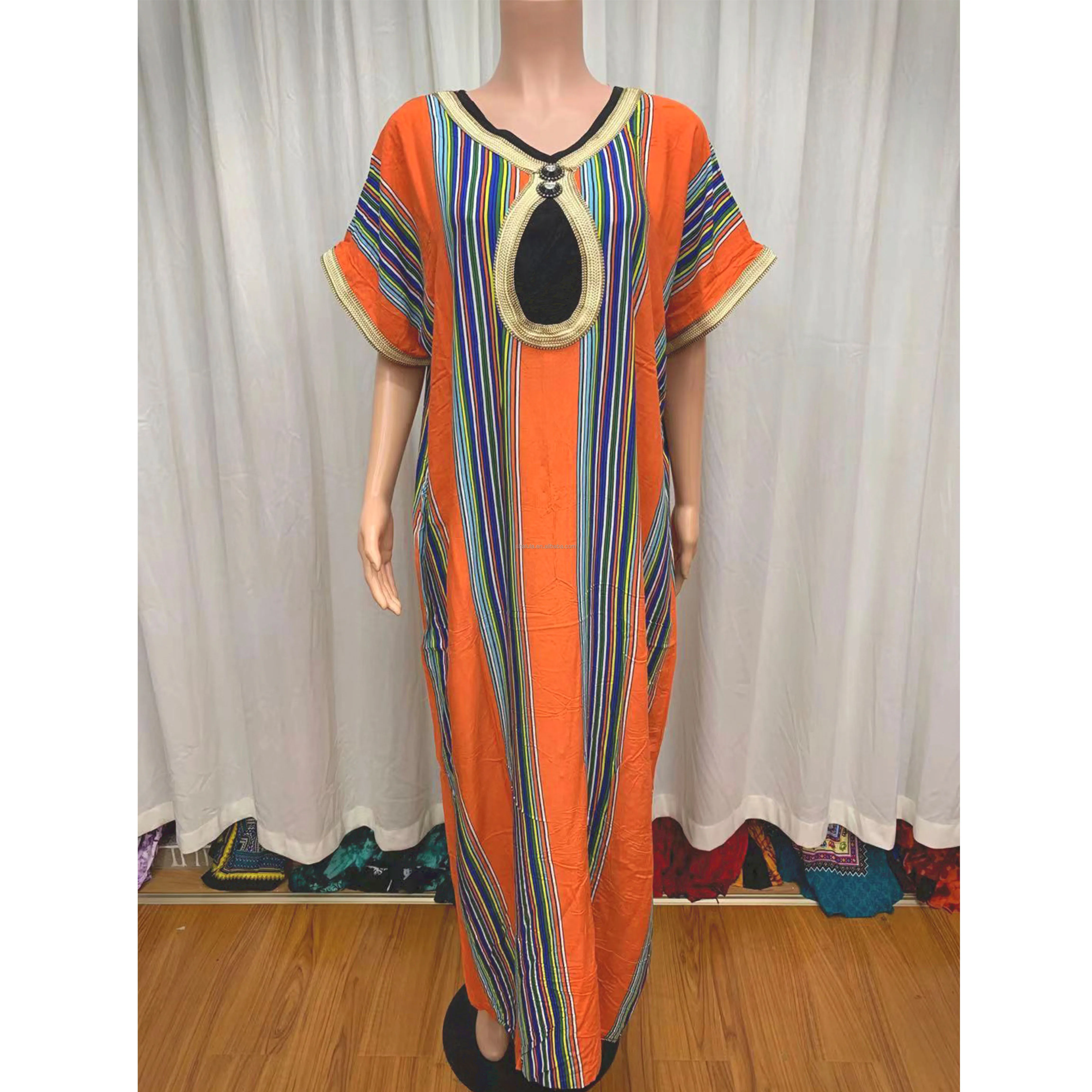 

Wholesale Price New Unique African Dresses Abaya Maternit Fashion Clothing Dress for Big Women Short Sleeve African Woman Dress