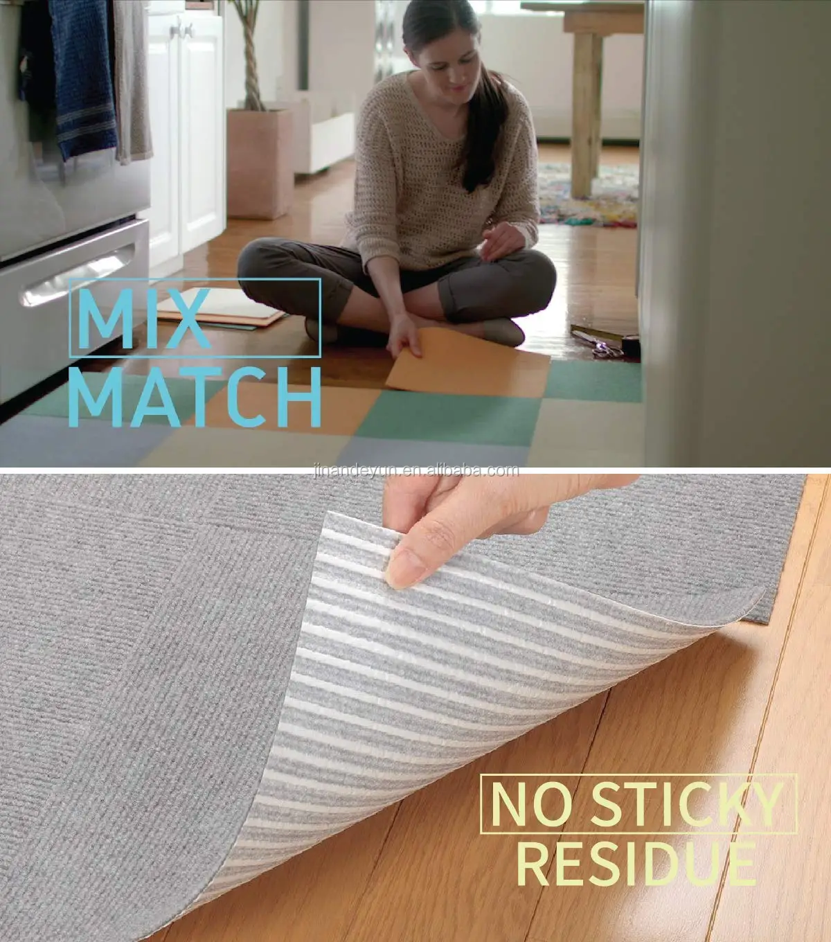 Carpet Tiles Peel And Stick Self Adhesive Squares Mat Black Basement