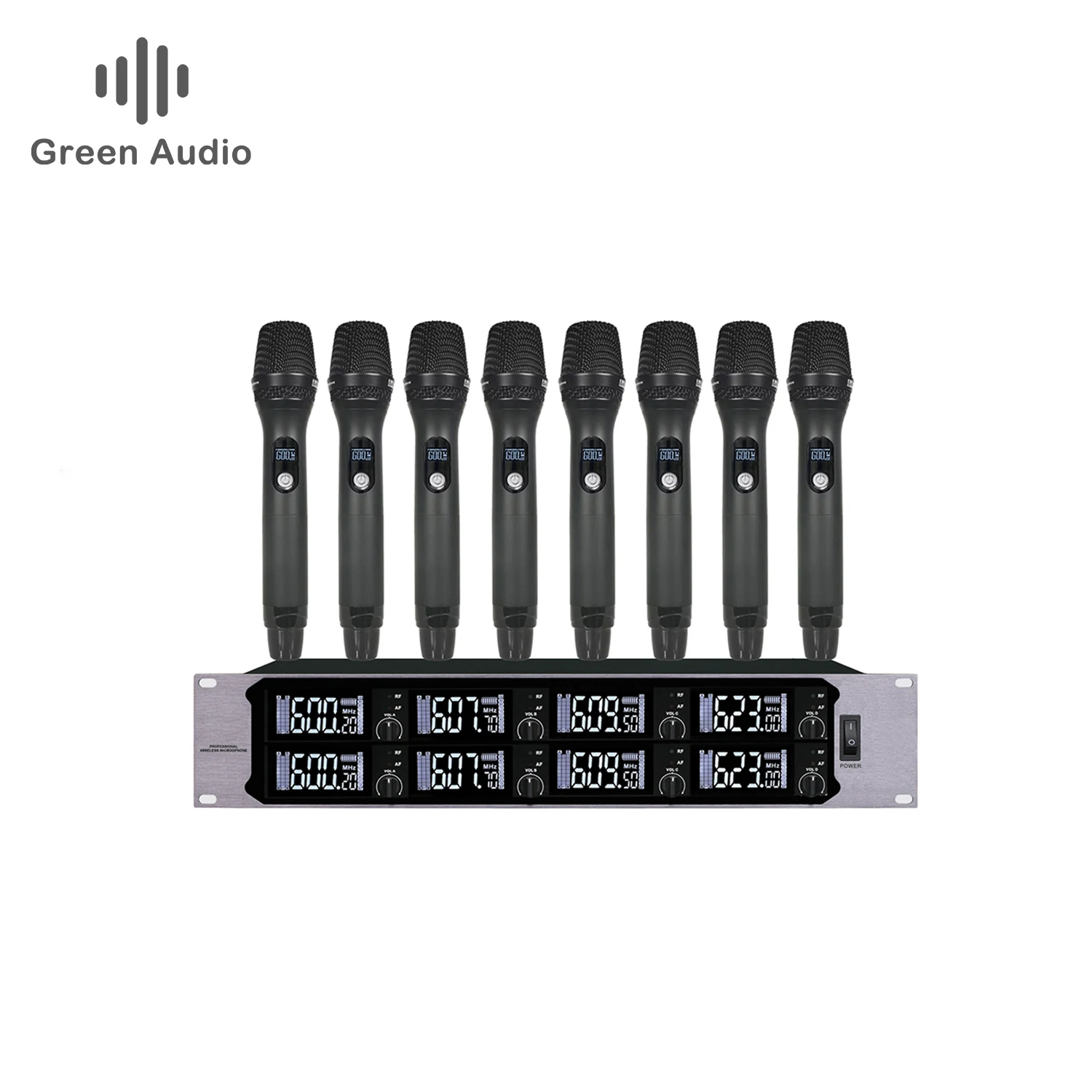 

GAW-H8804 One drag eight wireless metal microphone professional conference room stage performance UHF handheld microphone