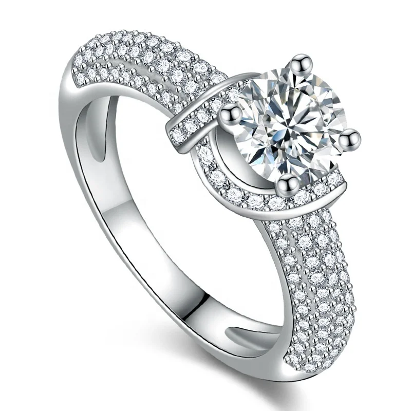 

New Fashion Flower Ring Retro Simulation Diamond Ladies Ring