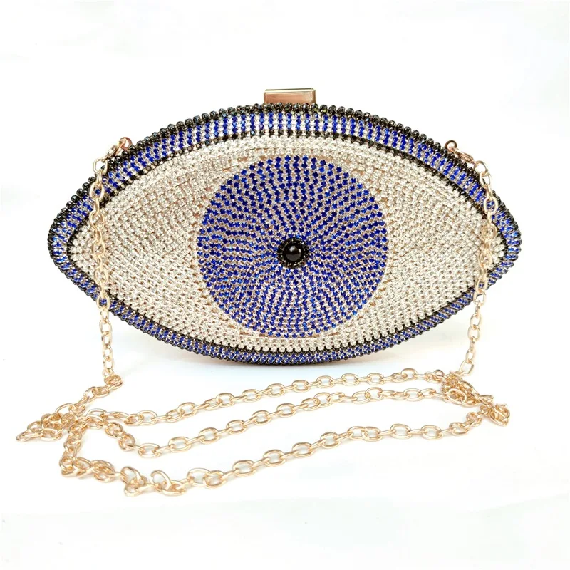 

Crystal Evening Bag Evil Eye Purses Diamond Rhinestone Clutch Bag Luxury Handbags For Women, 5 colors