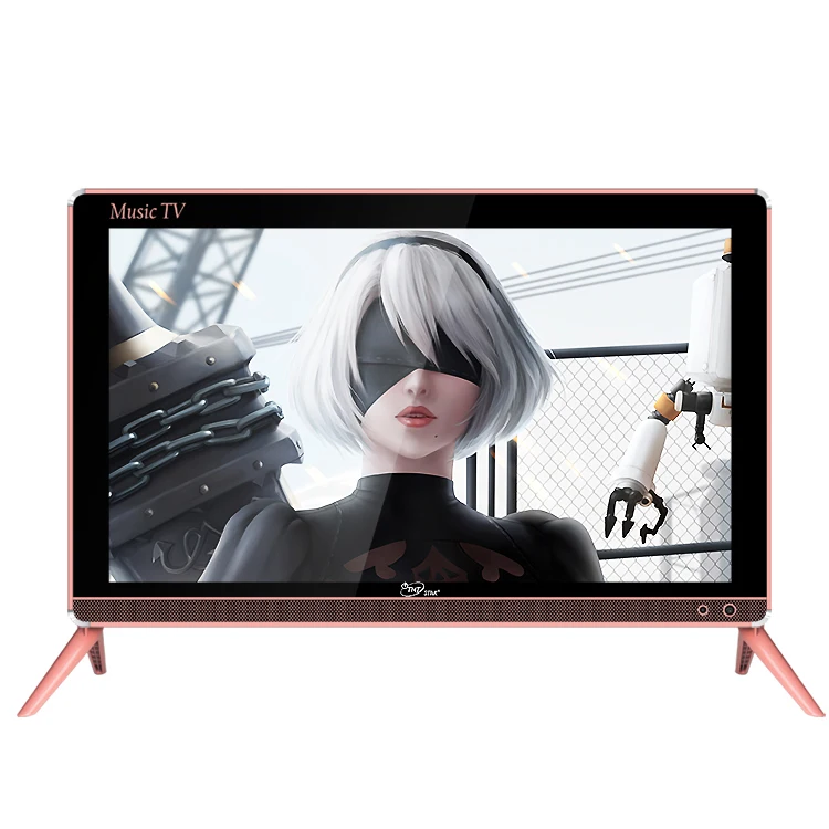 

TNT STAR 28 inch Universal led tv television with double glasses lcd hdtv high definition television, Golden