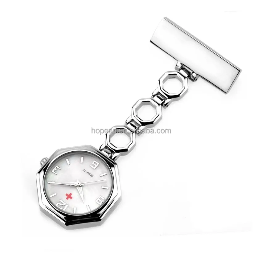 

WAH655 Silvery Color Simple Style Nurse Fob Pocket Watches Quartz Movement