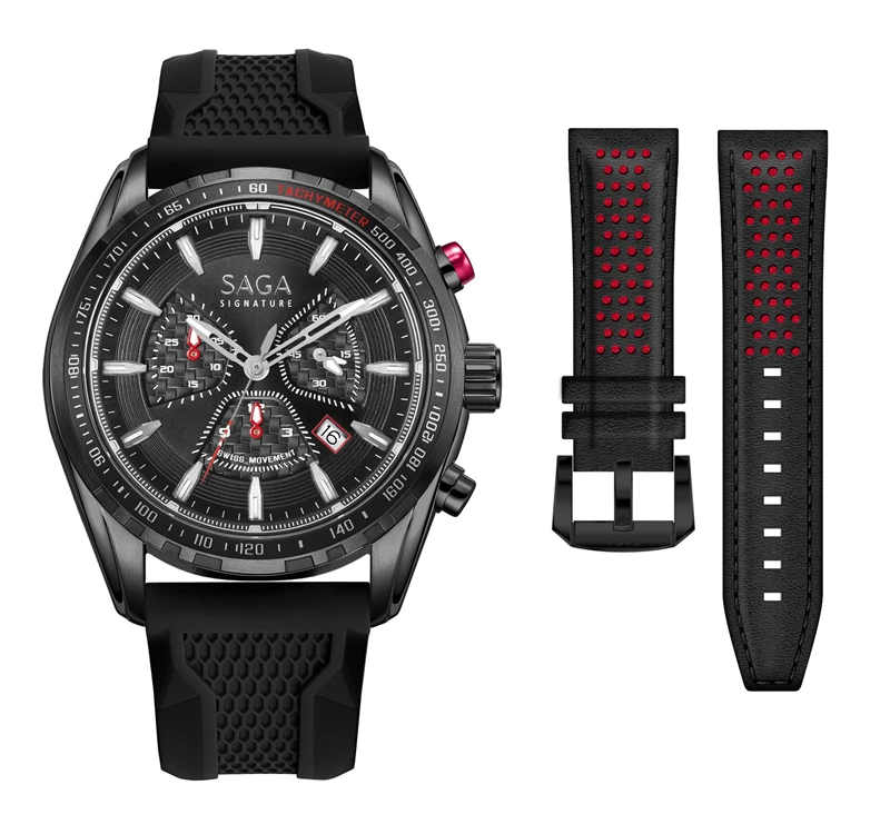 

SAGA 13139 Hot Selling New Style Black Quartz Sport Watches For Men