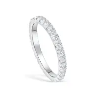 

925 Sterling Silver CZ diamond Wedding Band Eternity Ring