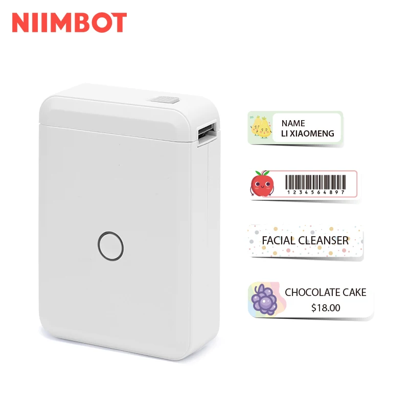 

NiiMbot D110 Small Size Mini Portable Thermal Label Printer 15mm Sticker Maker For Ios Android