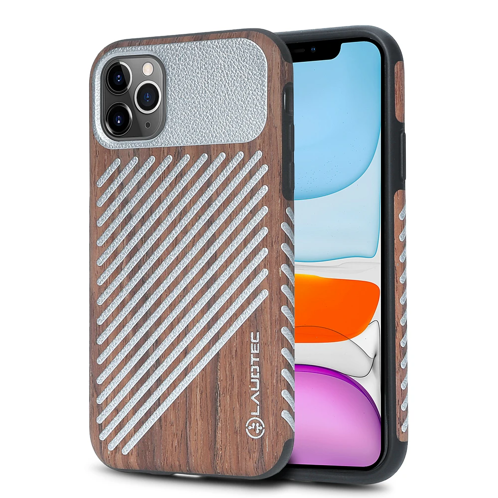 

2020 Super Anti-abrasion Protective Phone Case for iPhone 11 Wooden Back Cover