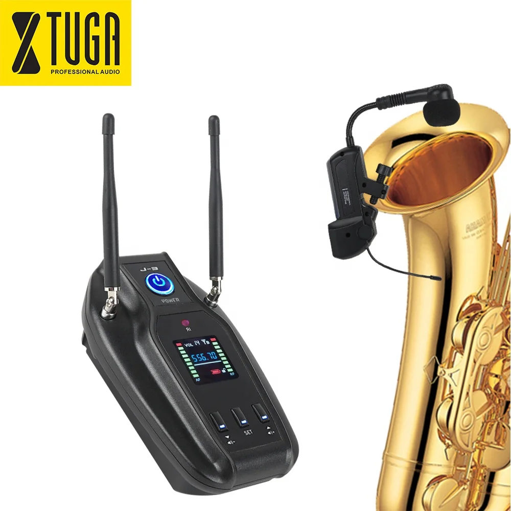 

Manufacturer True Diversity UHF Wireless Saxophone Microphone Instrument, Black